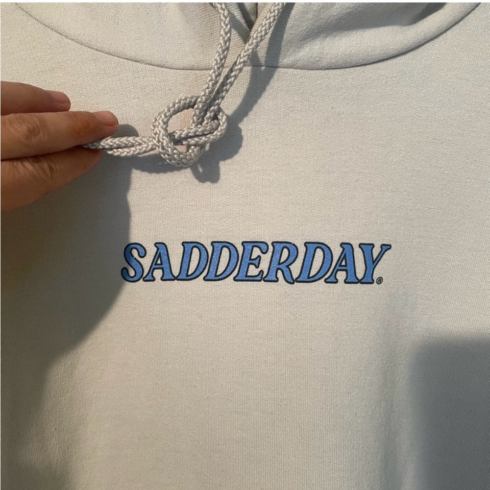 Sadderday by Champion Graphic Hoodie Sz 2XL - Picture 4 of 5